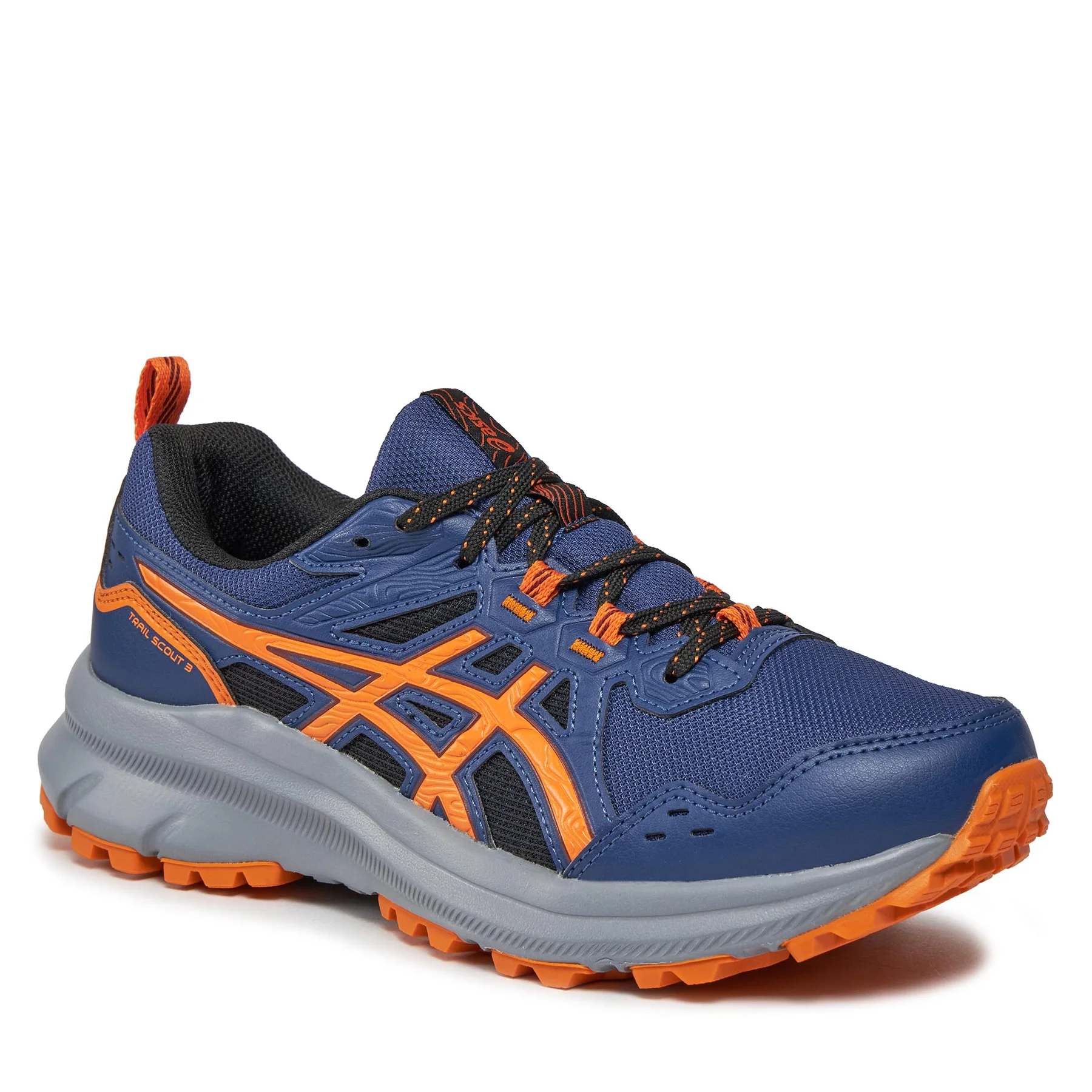 buty asics trail scout 3 1011b700 deep ocean bright orange 400 0000302628407